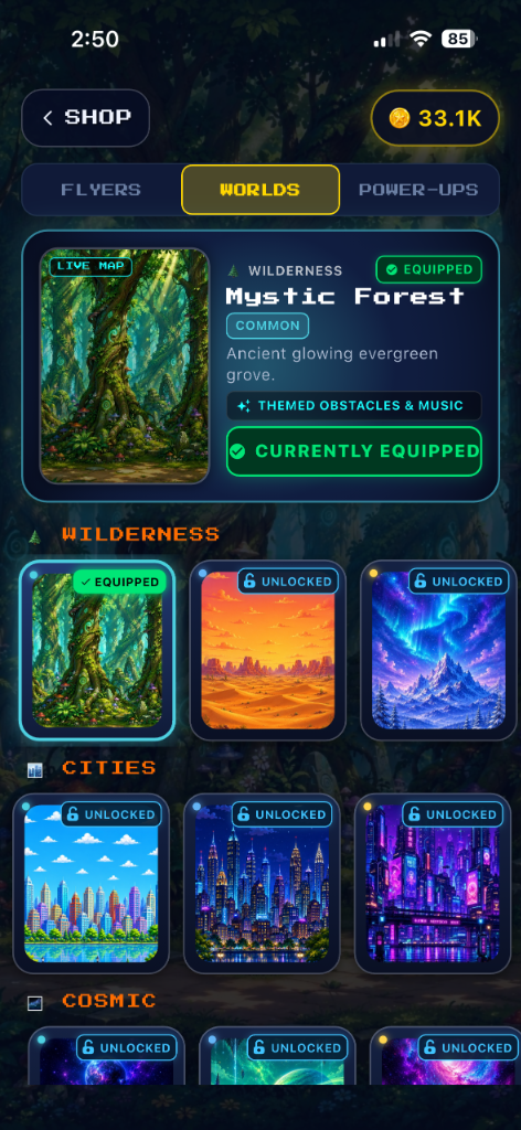 Flappy Flight Handcrafted Worlds